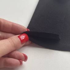 Рибана микроначес с лайкрой Черная