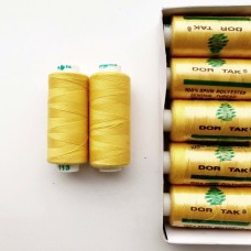 Купить нитки Dor tak 40/2, 400 ярд, цвет шафран (113) в интернет-магазине швейной продукции