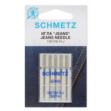Иглы для джинсы schmetz 130/705h-j №90, 5шт