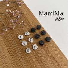 Хольнитены дж. с надписью 9/9 мм оксид/никель / 10 шт