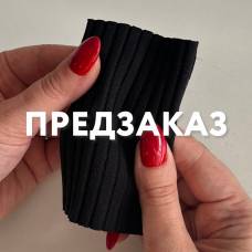 Лапша с лайкрой Черный (220 гр) широкий рубчик Лапша с лайкрой Черный (220 гр) широкий рубчик
