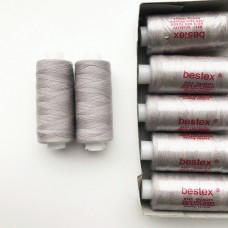 Нитки BESTEX 40/2, 400 ярд, 267 бледно-серо-фиолетовый - высококачественный выбор для швейных проектов