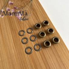 Люверсы 6 мм Латунный LB01 / 10 шт