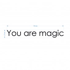 Термотрансфер "You are magic" черный