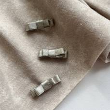 Бант пришивной мини Серый / 5шт