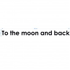 Термотрансфер "To the moon and back" черный