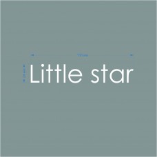 Термотрансфер "Little star" белый
