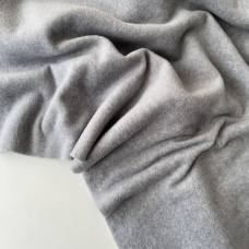 Флис 2-сторонний велюровый светло-серый меланж