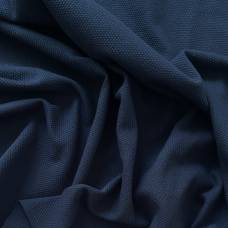 Пике вязаное Темно-синее