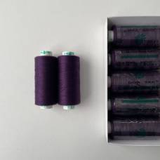 Высококачественные нитки Dor tak 40/2, 400 ярд, фиолетового цвета с начесом (734) для идеального шитья