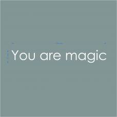 Термотрансфер "You are magic" белый