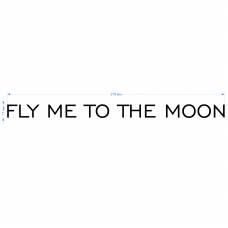 Термотрансфер "Fly me to the Moon" черный