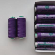 Высококачественные нитки Dor tak 40/2, 400 ярд, в ярком фиолетовом оттенке (529) для профессионального шитья